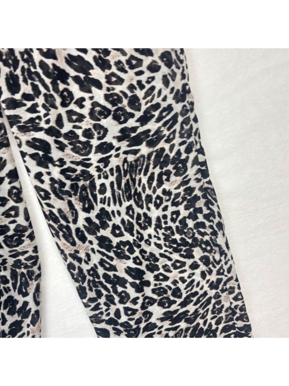 ✨3/$30 Kardashian Kollection Womens S Leopard Print Wide Leg Pants Palazzo - Picture 2 of 5